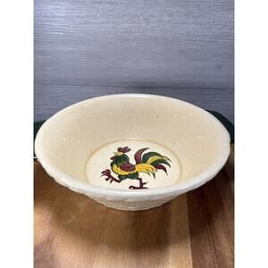 METLOX Poppytrail Provincial Rooster 2 Handle 8” Serving Bowl